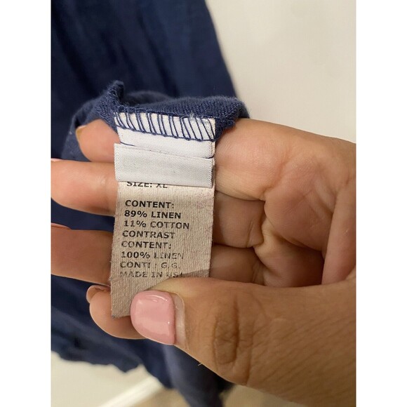 Cut Loose XL Linen blend Dress LAGENLOOK Dress with pockets - Picture 4 of 7